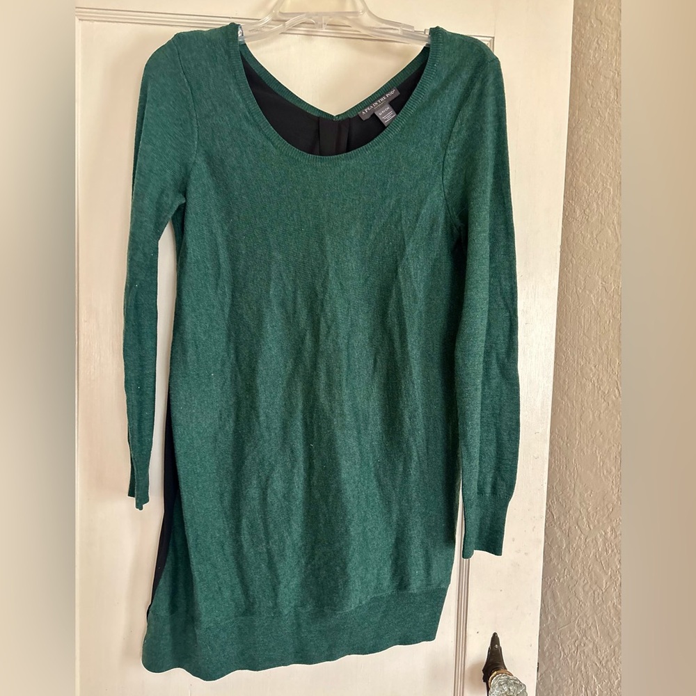 A Pea in the Pod Forest Green Scoop Neck Maternity Top